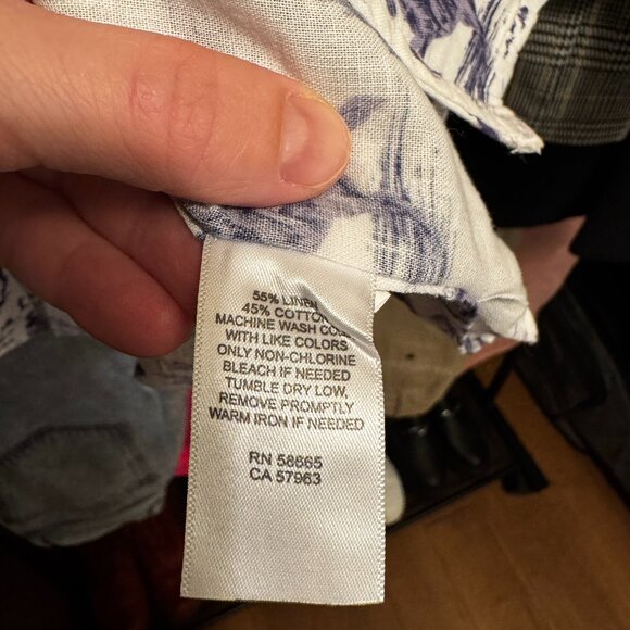 Treasure & Bond Men’s Short Sleeve Button-Up | Cowboy Print | Size Large | EUC - Picture 5 of 6